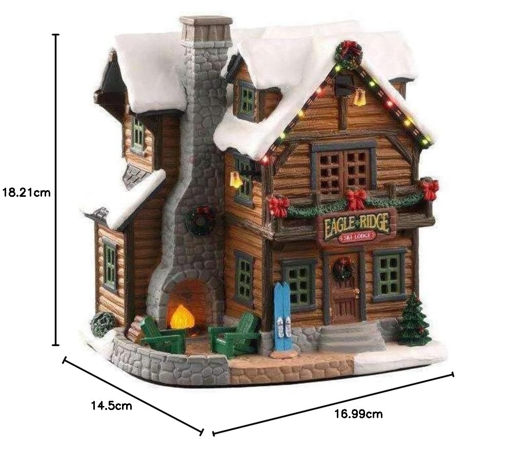Lemax - Eagle Ridge Ski Lodge- with 4.5v Adaptor