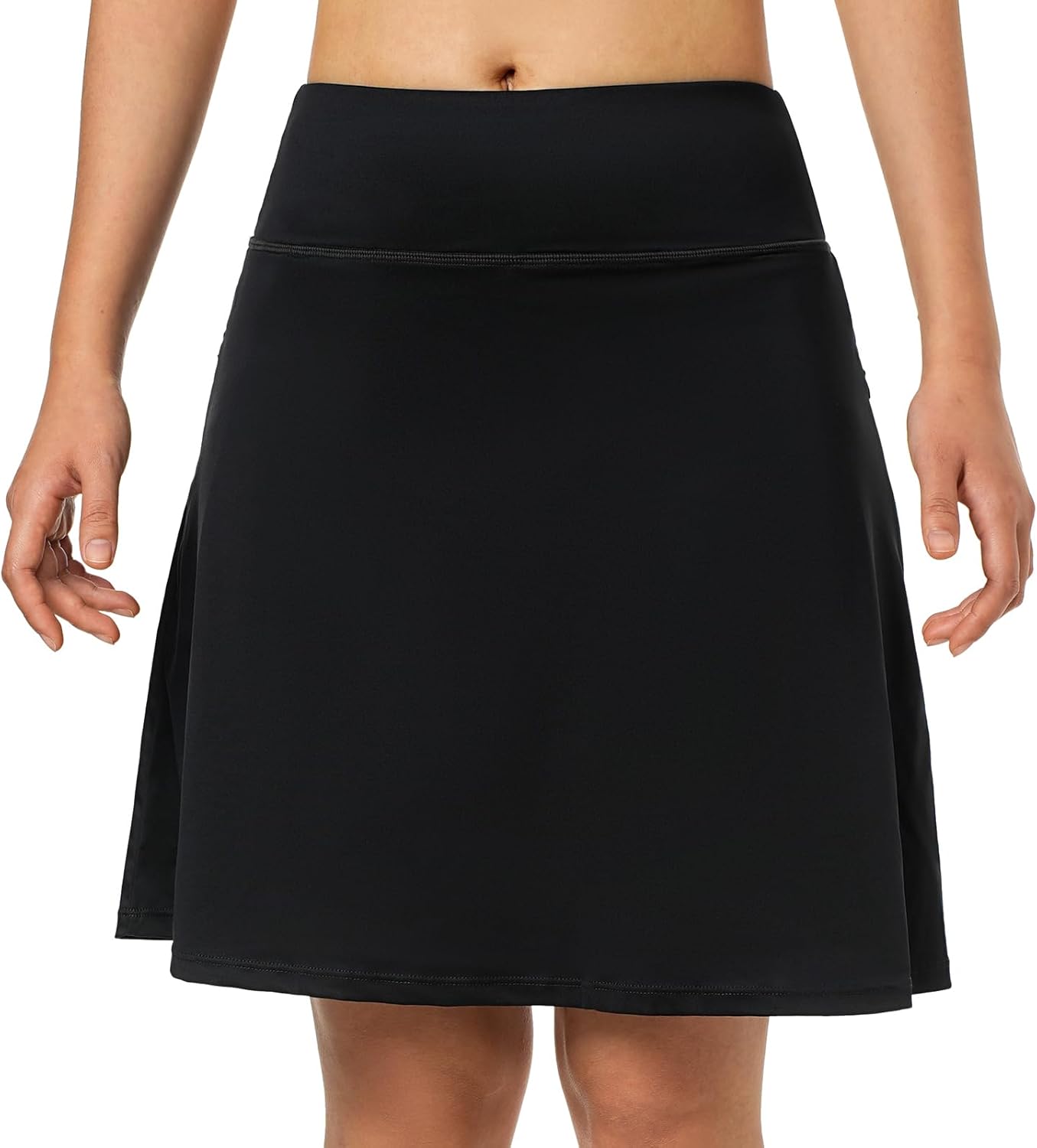 Xioker Women Skorts Skirts with Zipper Pockets,Athletic Golf Tennis Swim Skirts 20" Knee Length Skorts for Women