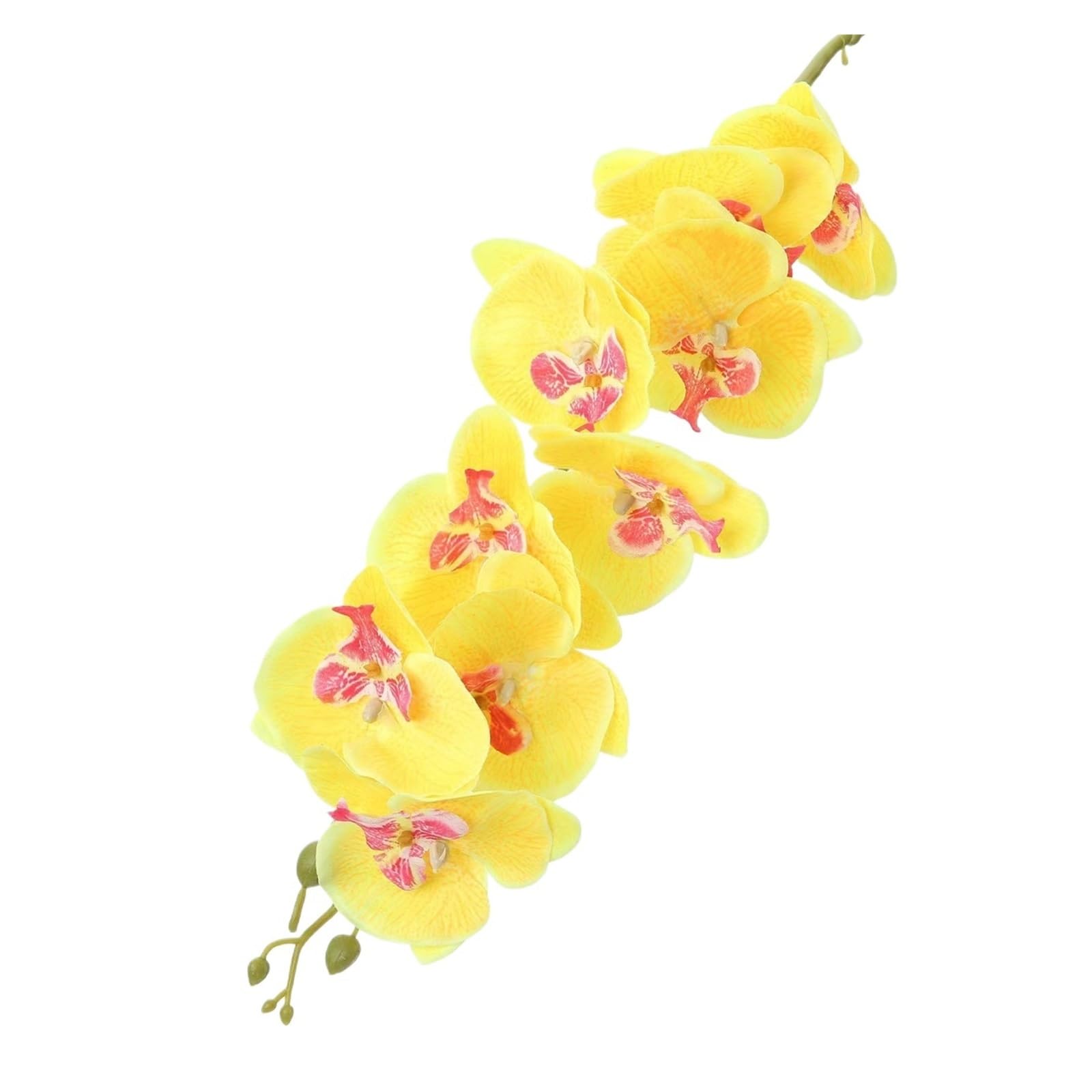 Casetlong 1PC Artificial Flowers Branch Bouquet For Home Decor Wedding Decoration Fake DIY Wreath Accessories(Yellow)