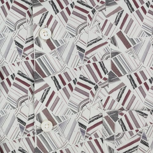 Image of 7-DAYS Men's Premium Formal Printed Shirt - 100% Cotton, Regular Fit, Full Sleeves, with Pocket - Stylish for Special Occasions.