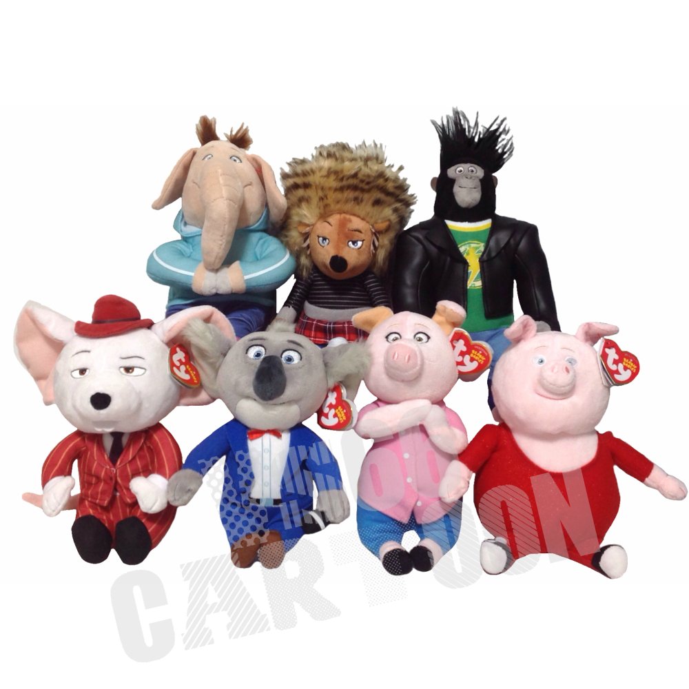 Amazon.co.jp: SING シング Ty Beanie Babies ぬいぐるみ (マイク 