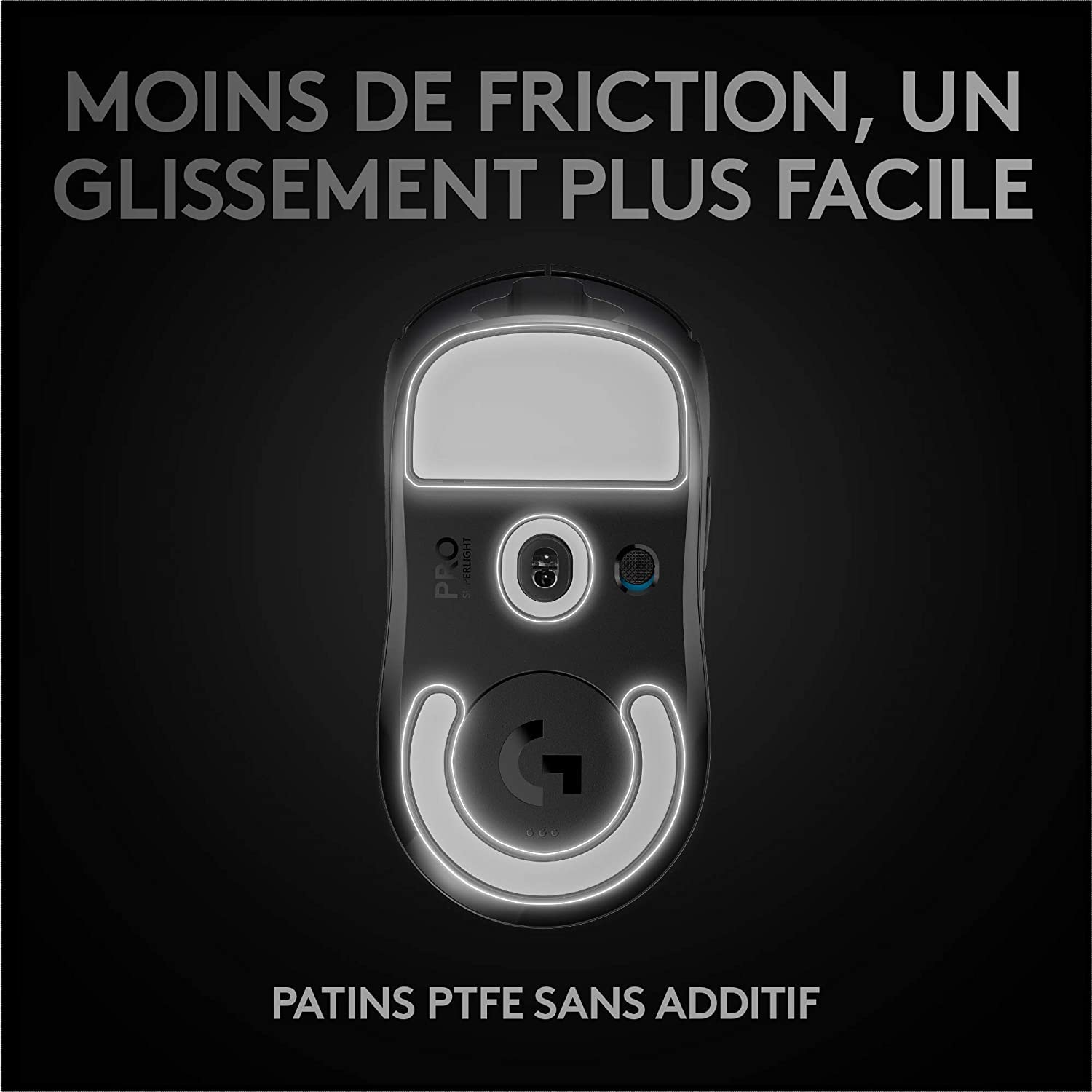 Logitech G PRO X SUPERLIGHT Souris Gaming sans Fil, Emballage Est Europe, PC et Mac (port USB) - Noir