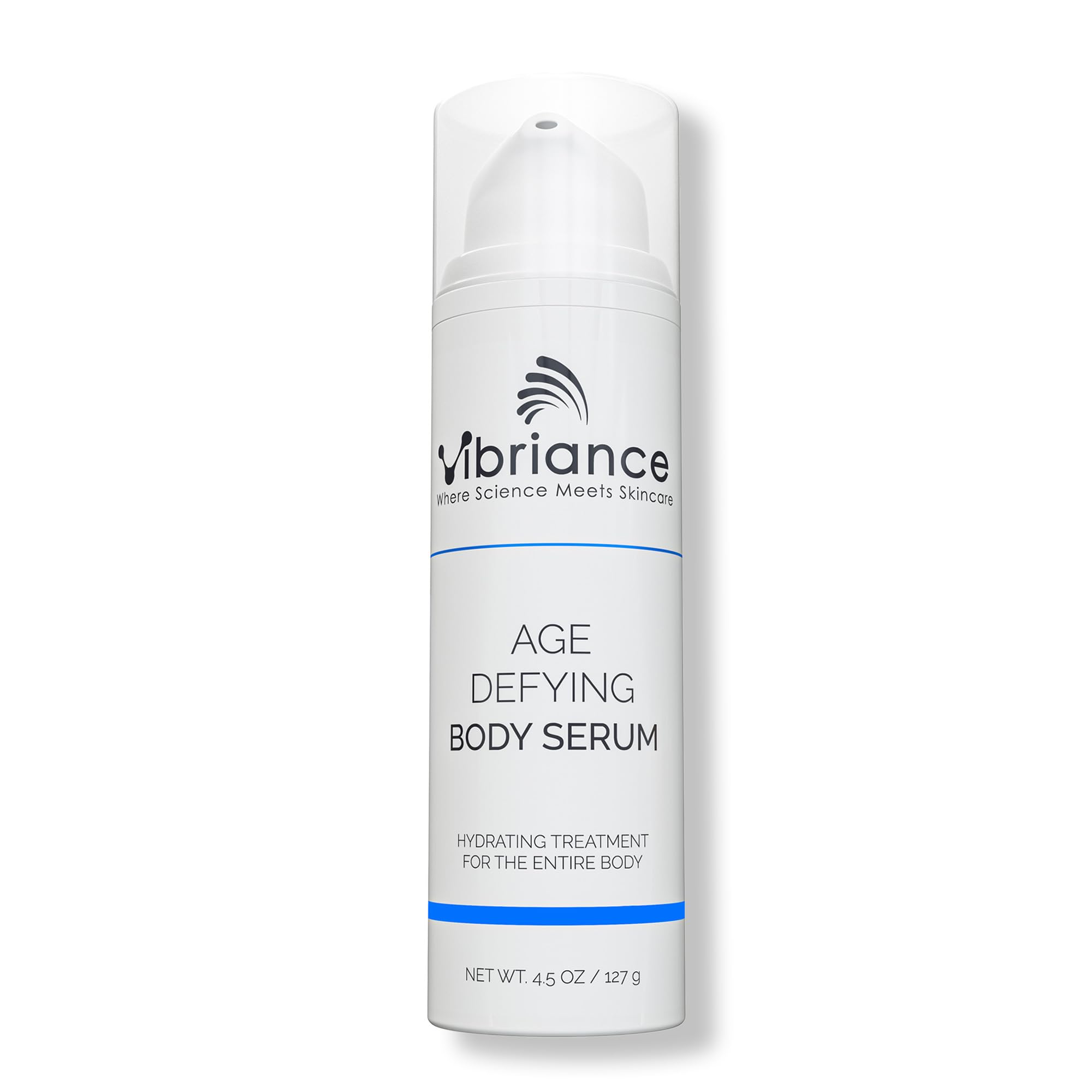 Vibriance Age Defying Body Serum, 4.5 fl oz - Anti Aging and Ultra Hydrating - Infused with Hyaluronic Acid - Fast-Absorbing Crepey Skin Corrector for Wrinkles, Dryness