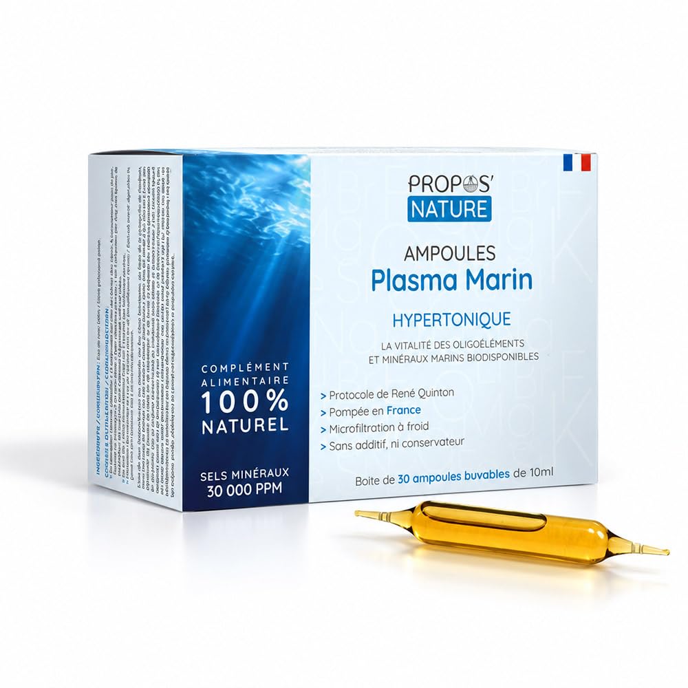 Plasma Marin hypertonique - 30 Ampoules de 10ml - Propos Nature