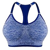 【SOPORTE MEDIO/FUERTE】: Adecuada para ejercicios de intensidad media a alta, como ciclismo, carrera y yoga. El amplio borde inferior y el diseño peculiar de la espalda distribuyen la presión del pecho a los hombros. NOTA: para la comodidad y el soporte fuerte, por favor, escoge la talla correcta