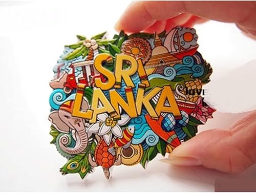 Miniatura 2 de Adhesivo magnético para nevera, Sri Lanka para refrigerador, recuerdo de viaje, nevera, decoración de paisaje, para decoración del hogar y cocina