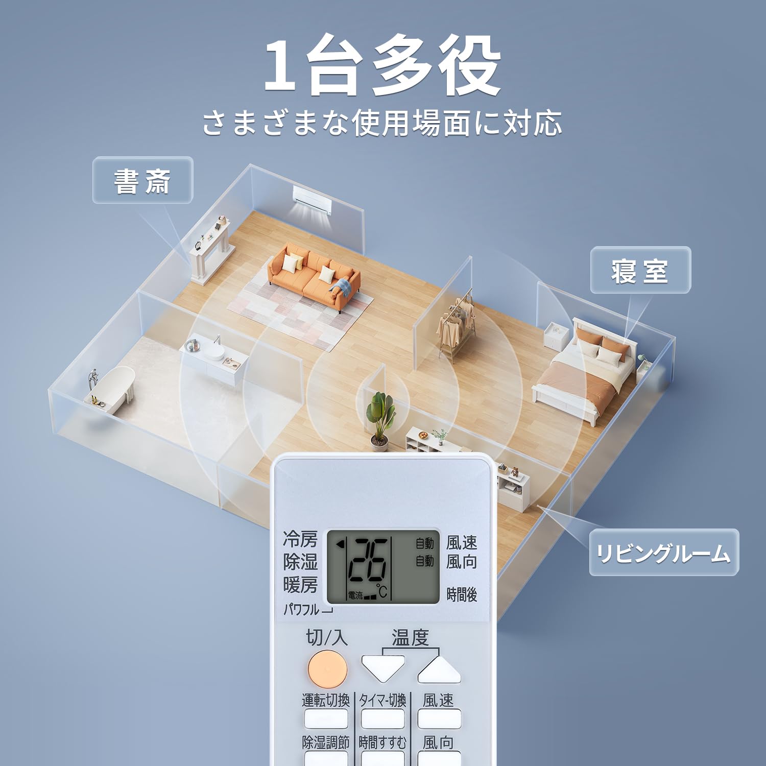 Amazon.co.jp: エアコンリモコン RH191 for MITSUBISHI 三菱 霧ヶ峰用