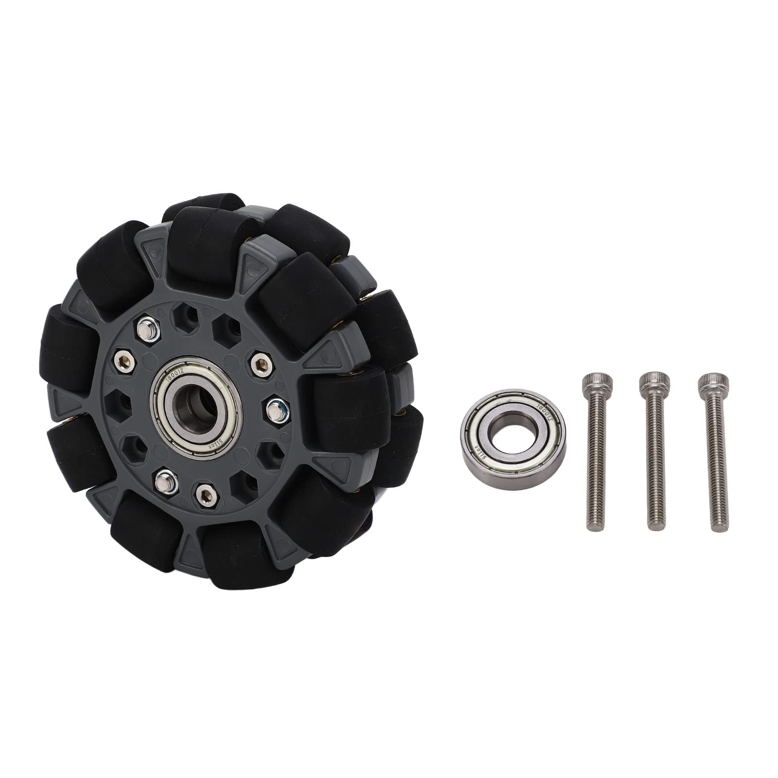 Rosvola Rueda Omnidireccional Robot, Rueda Mecanum de 100mm, para