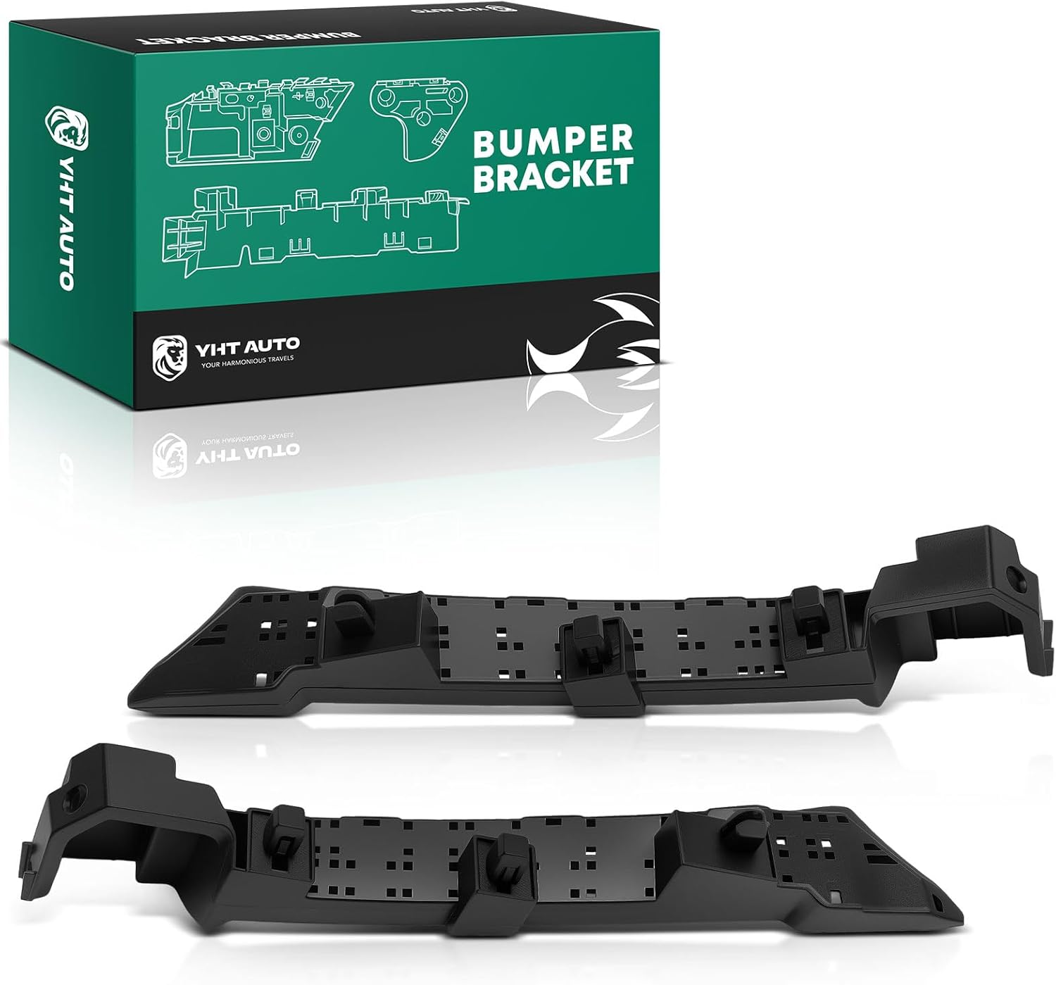 YHTAUTO Front Driver and Passenger Upper Side Bumper Cover Retainers Compatible with Subaru Crosstrek 2018 2019 2020 2021 2022 2023, Bumper Brackets