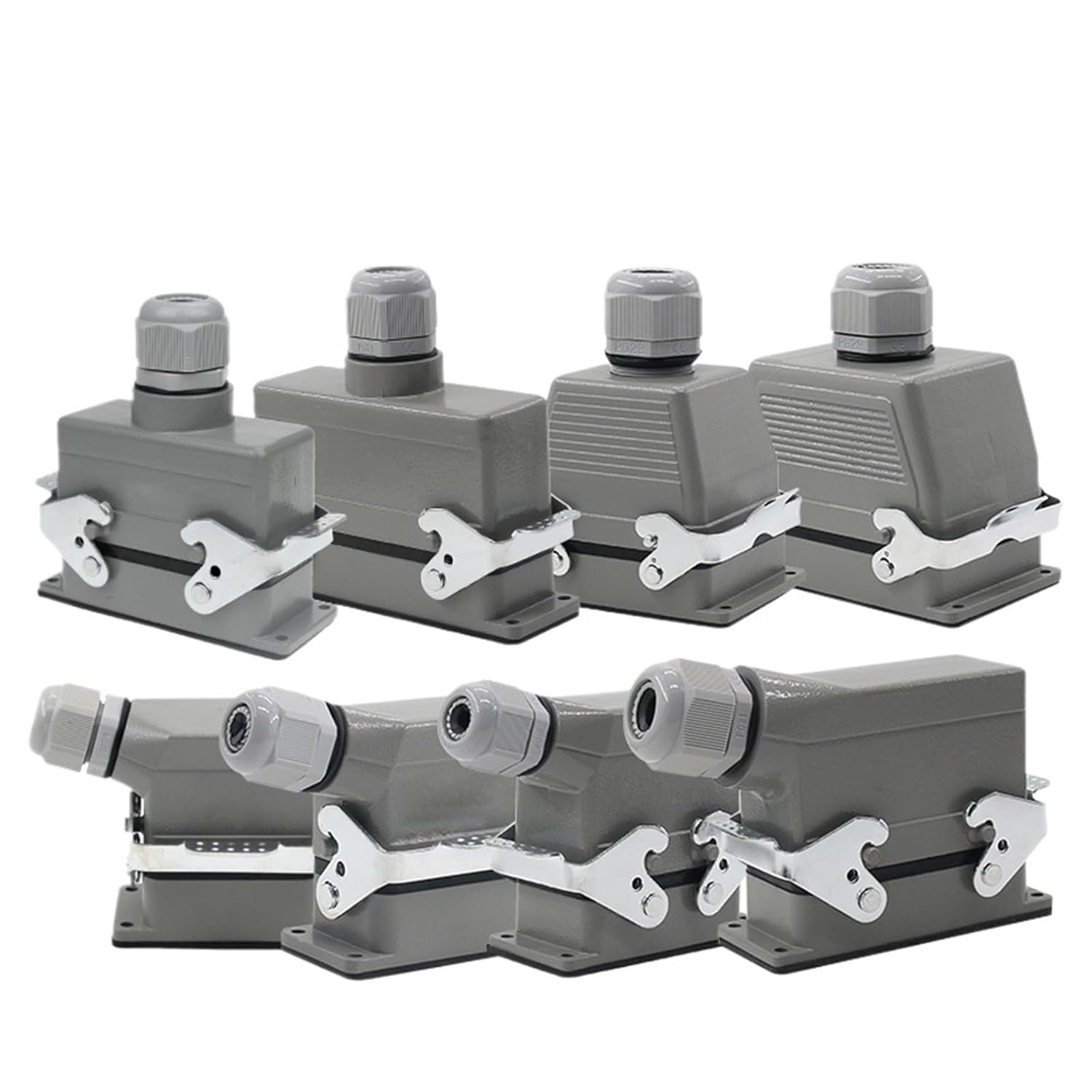 Rectangular Heavy Duty Connector HDC-HE4 6 10 16 20 24 32 48 Core Pin 16A Aviation Top and Side Line 1Pcs(4 core top line)