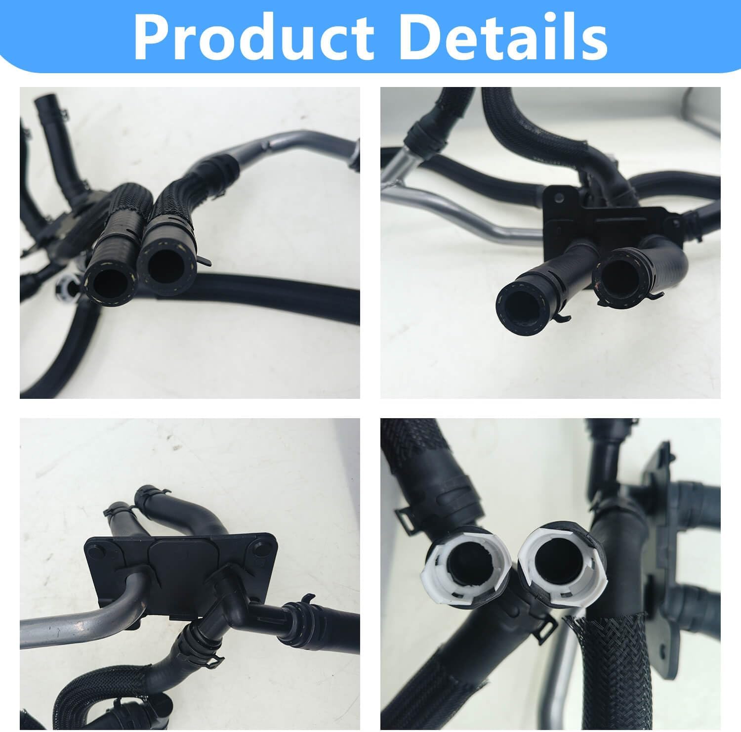 55038042AJ Heater Hose Set Compatible with Dodge Durango 5.7L 2011-2024, Heater Supply & Return Hose and Tube Assembly