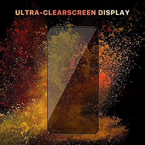 Image showing a phone screen with the tempered glass protector, displaying vibrant colors and clear details.