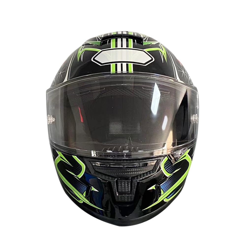 Shkalacar Casco Moto Unisex Adulto, Casco de Calle de Cara Completa, Casco Moto Integral Four Seasons Street Touring Casco de Moto 5 Estilo E Tamaño M,L,XL