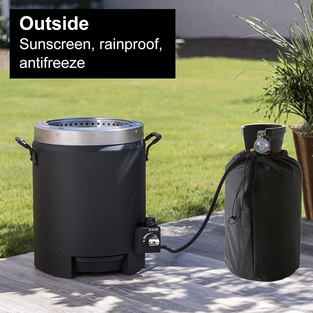Housse De Protection pour Bouteille De Gaz 31x59cm avec Cordons, 1 Pièce