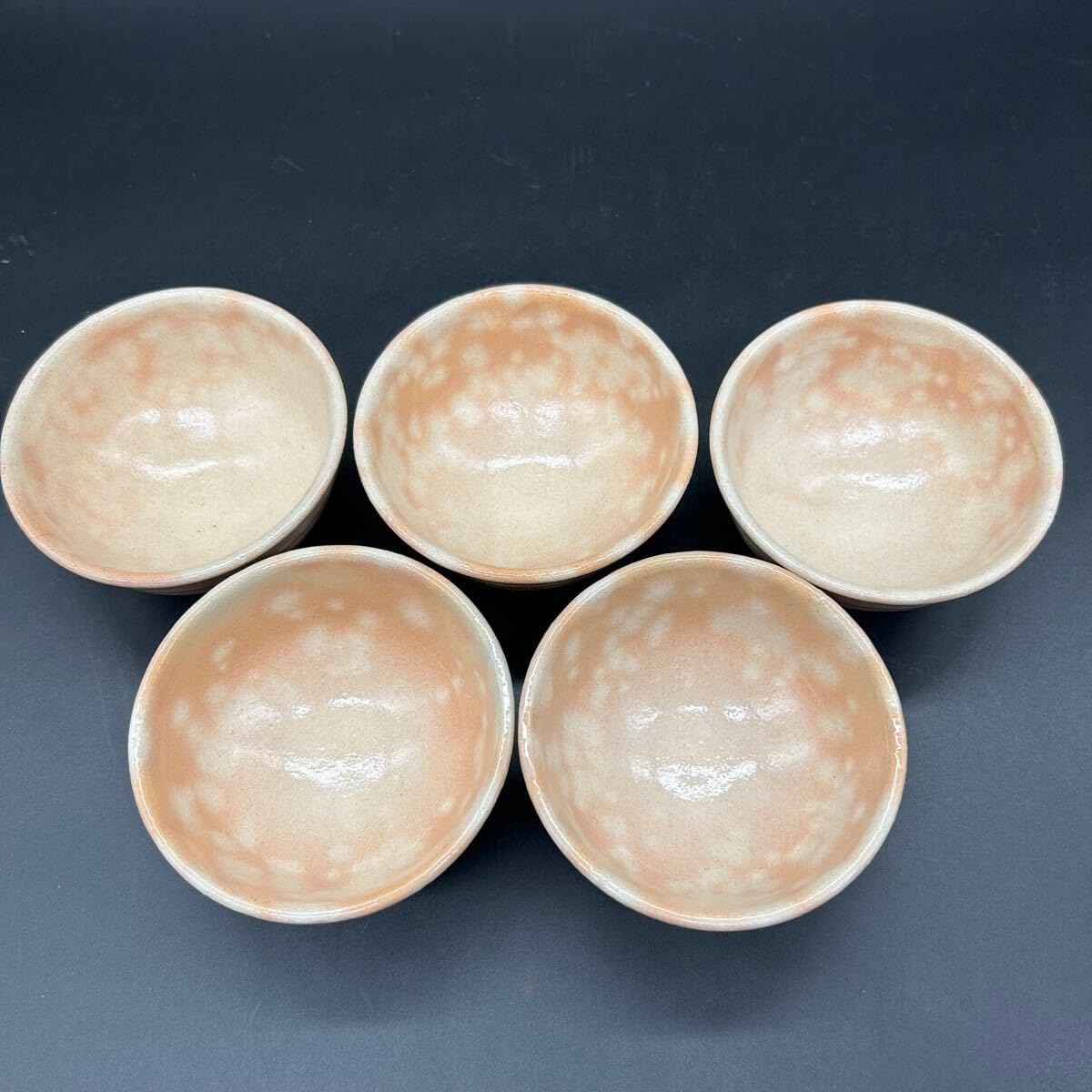 八角形】萩 御本手茶器揃 椿秀窯 急須 湯呑 茶器 陶器 タ9