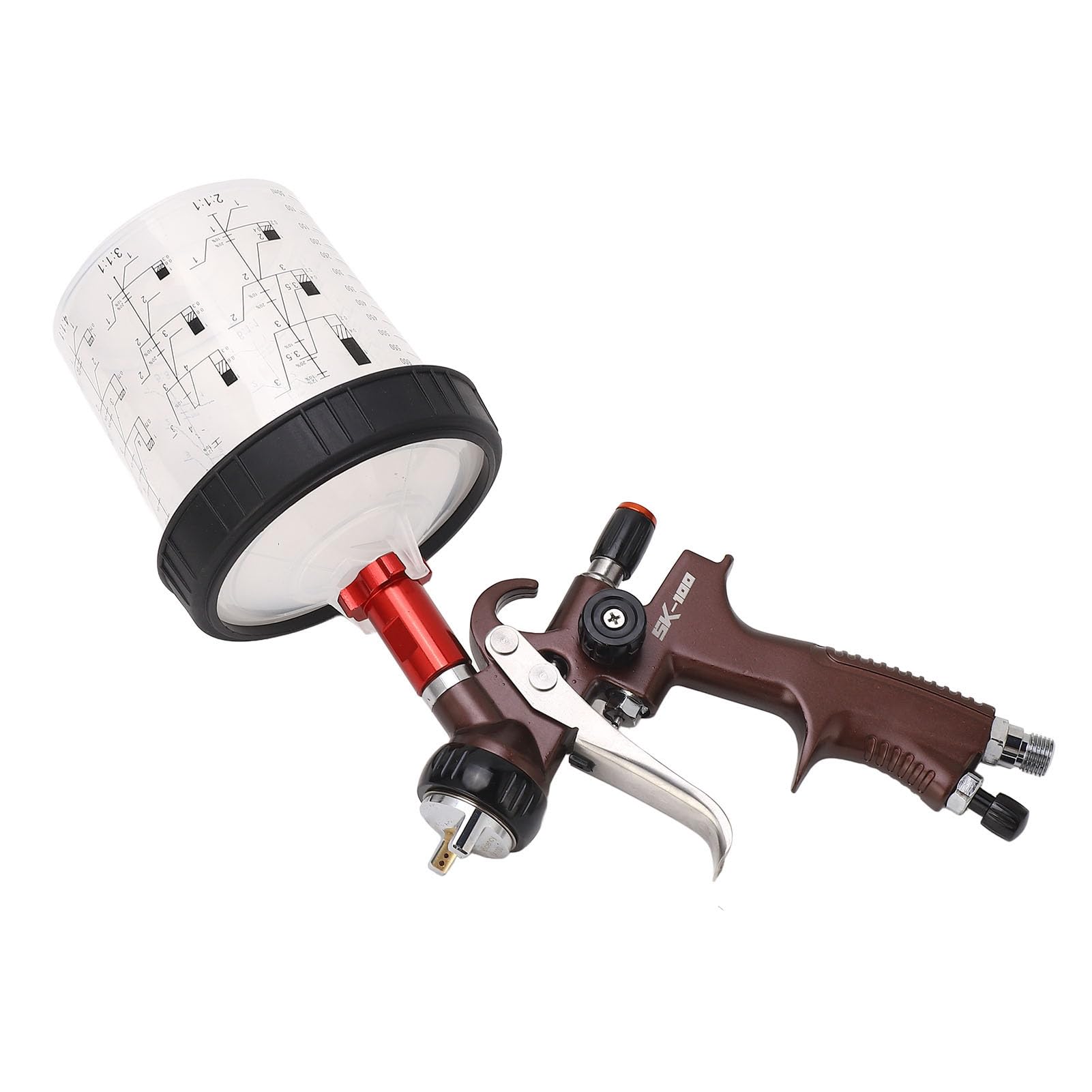 Fafeicy Pistola a Spruzzo Ad Aria 1,3 Mm con Elevata Atomizzazione per Una Finitura Efficiente e Professionale, Funzionamento Rapido, per la Verniciatura Fai Te della Casa 'Auto
