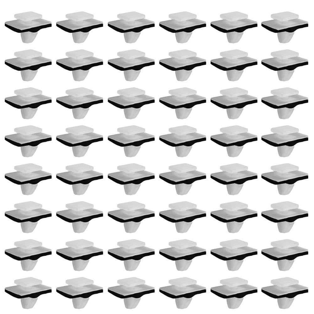 YTQMoreBNZ 50 Pcs Nylon Moulding Clips Rocker Panel Retainer W/Sealer For Hyundai 87756-2E000 Automotive Parts And Accessories