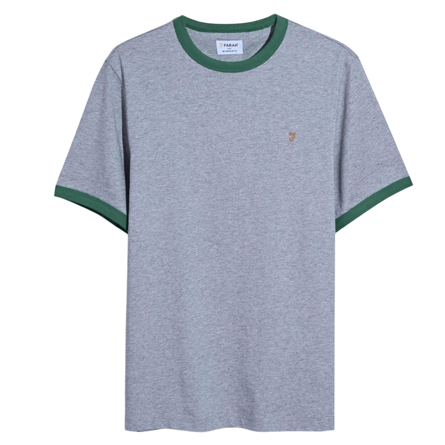 Farah Men's Grey Groves Ringer T-Shirt In