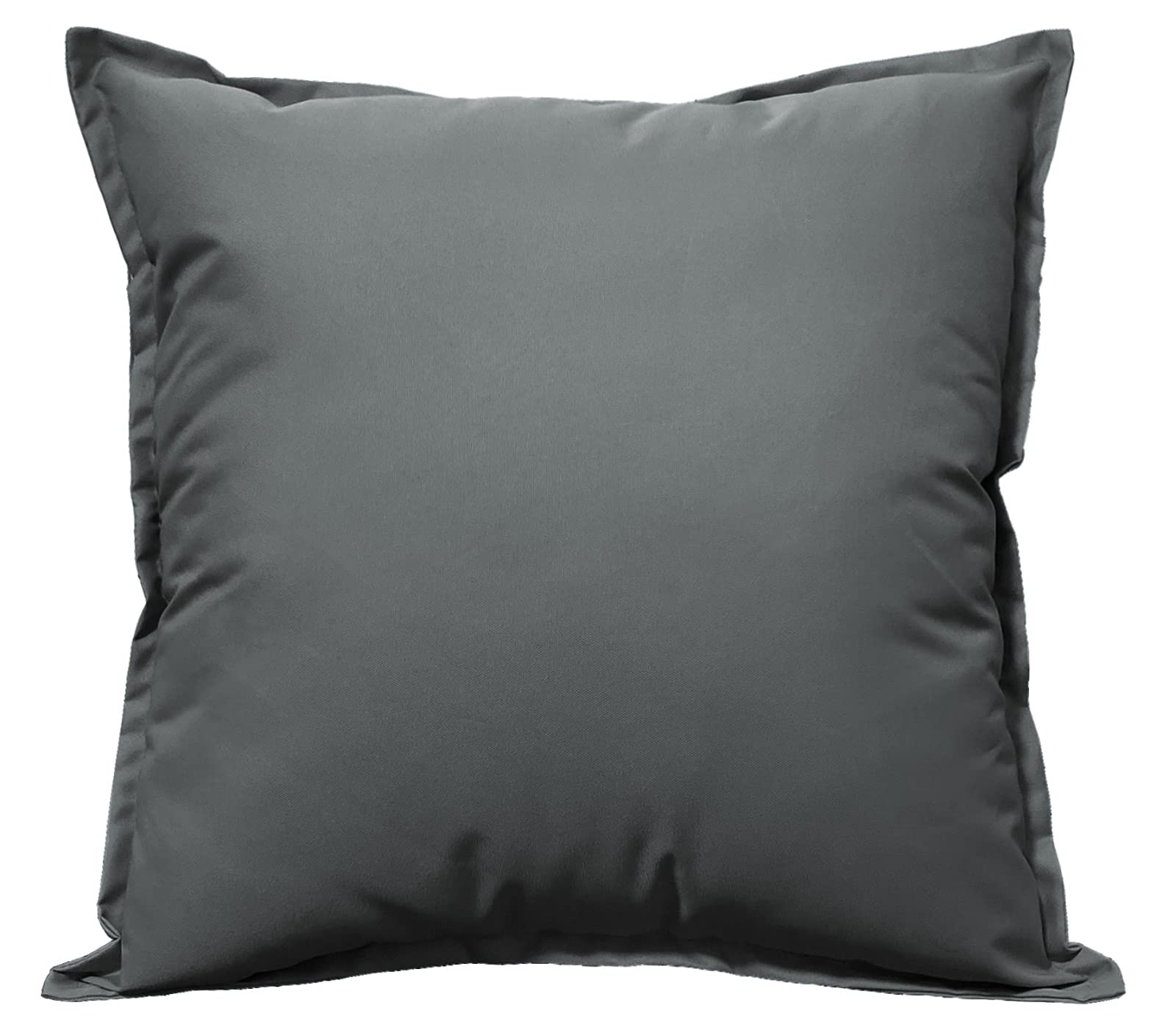 GoldStar Waterproof Cushion Covers for indoor Outdoor Garden Seat Bench, Charcoal, 43 x 43 cm
