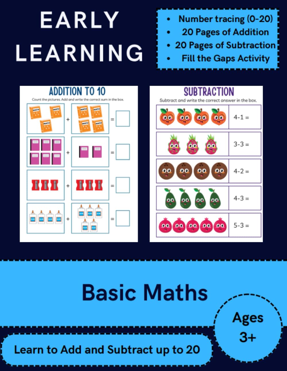Basic Maths: Learn to Add and Subtract Up to 20.