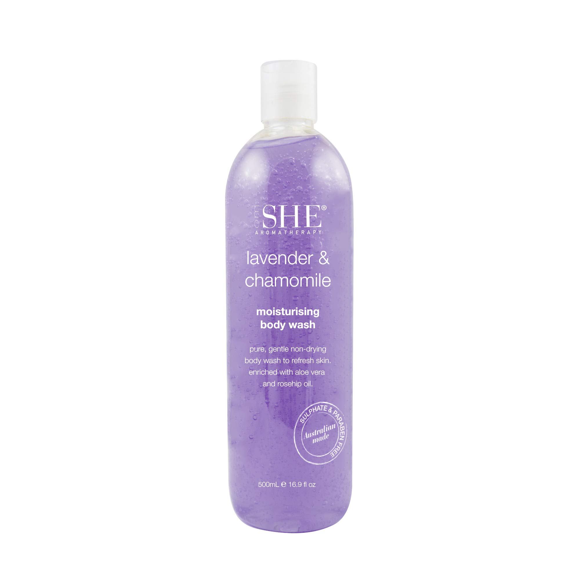 Om SheLavender & Chamomile Moisturising Body Wash, 500ml
