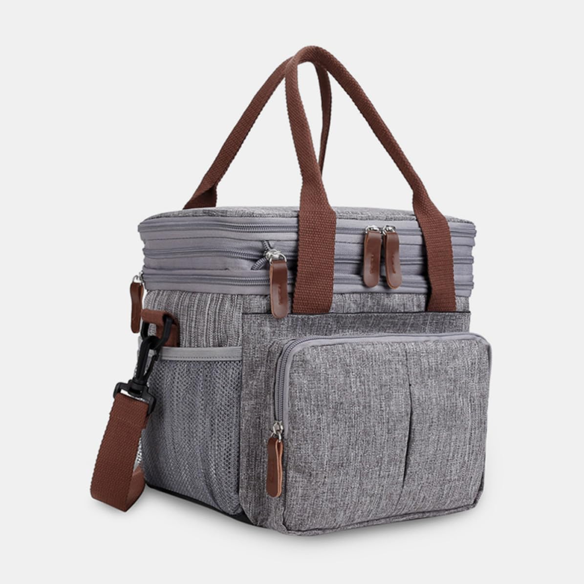 MAGICLULU Bolsa para Almuerzo de Gran Capacidad Aislamiento Térmico, Diseño Portátil y Material de Nylon Adecuado para Llevar Comida y Bebida en Exteriores