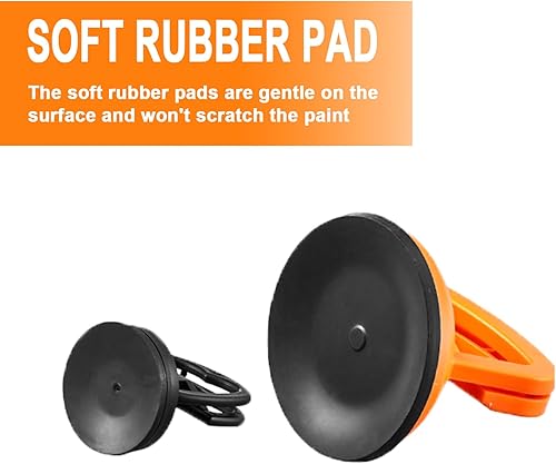 Miniatura 4 de Ventosa extractora de abolladuras de automóvil (3 pequeñas + 1 grande) con toalla, herramienta de reparación de abolladuras sin pintura para