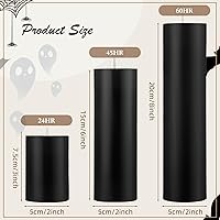 Vista 2 de Lounsweer 12 velas de pilar a granel para boda, sin perfume, juego de 3 velas de pilar de 2 x 3/6/8 pulgadas, varios tamaños para bodas, compromiso