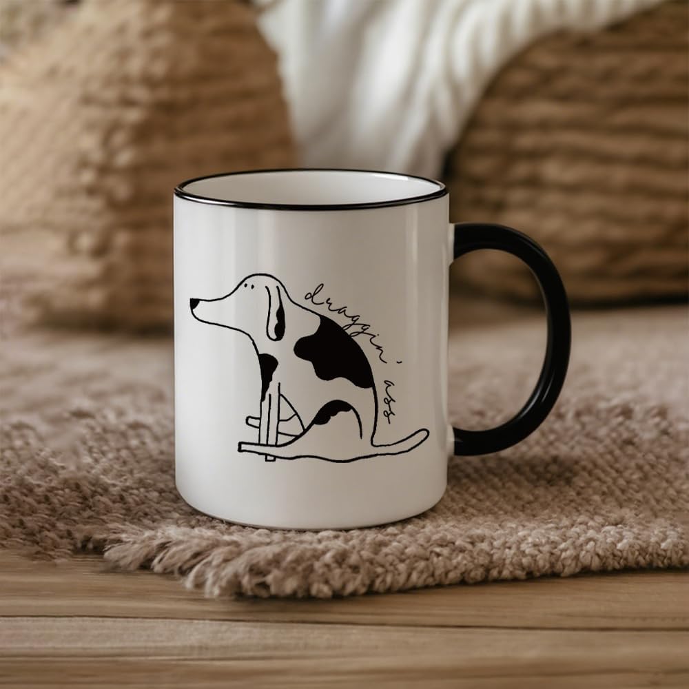 Funny Draggin Dog Coffee Mug Dogs Lovers Dog Owner Gift, Veterinary Medicine Appreciation Gifts for Women Men, Practitioner Animal Doctor Coffee Mug 11oz - Image 5