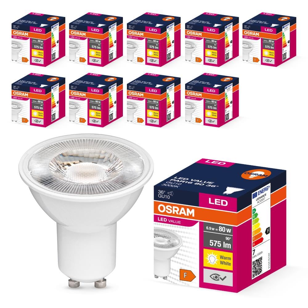 OSRAM LED Value PAR16 GU10 6.9W (80W Eşdeğeri) 3000K Sıcak…
