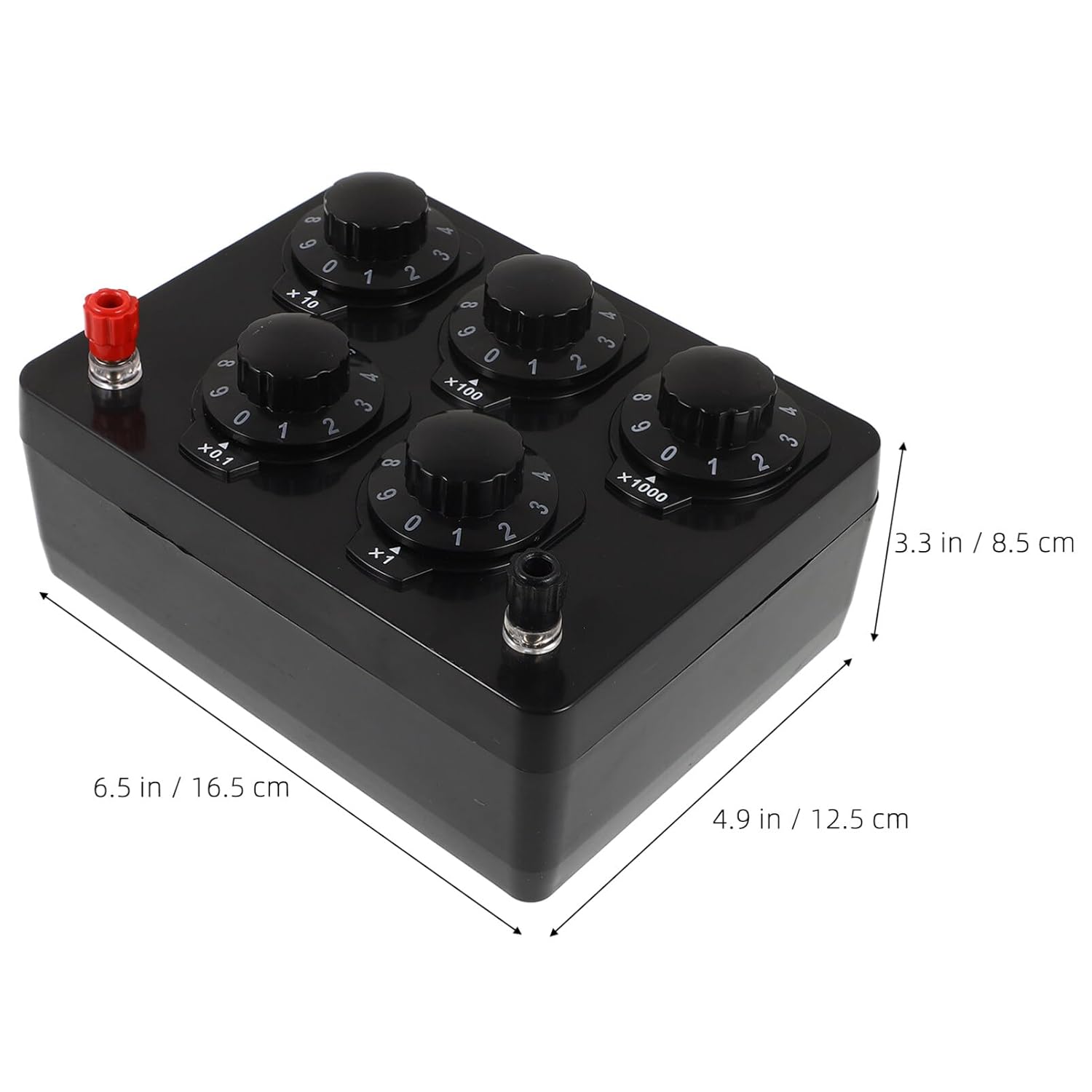 Adjustable Resistance Box Ohm Portable Physical Electrical Equipment for Experiments Precision Ohm for Teaching Physics Concepts