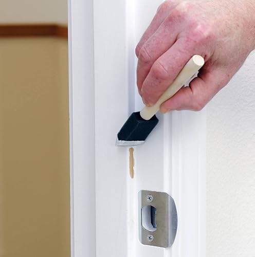 Miniatura 4 de Rodillo de pintura, pinceles de esponja, repuesto de espuma de alta densidad de 2 pulgadas, kit de rodillo de pintura de acabado pequeño y fino para