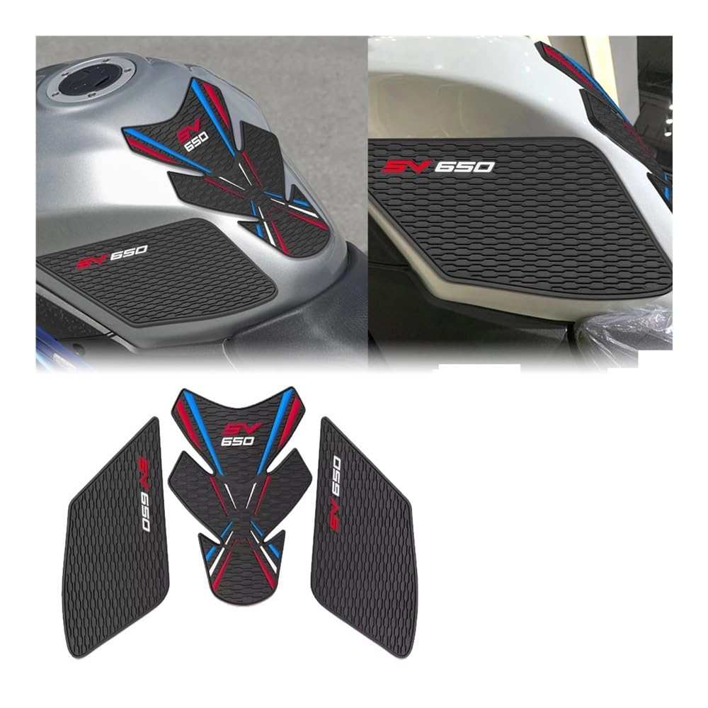 Moto Protection réservoir Coussin pour SV650 SV650X Sv650 Moto Accessoire Réservoir De Carburant Tampon Autocollant Traction Antidérapant Côté