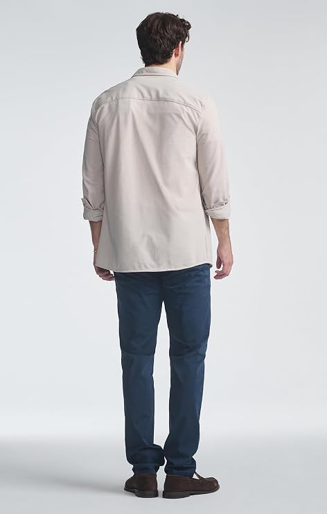 Mavi Mens Milton Mid Rise Slim Straight Chino Pants Stretch Comfort Smart Casual Pants for Work, Golf & Everyday Wear