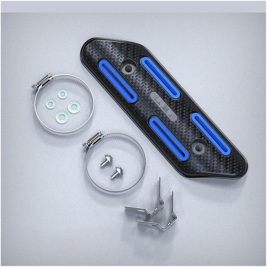 エキゾーストプロテクターカバー ユニバーサルオートバイの排気管プロテクターシールド熱傷防止カバー絶縁パッド改造部品