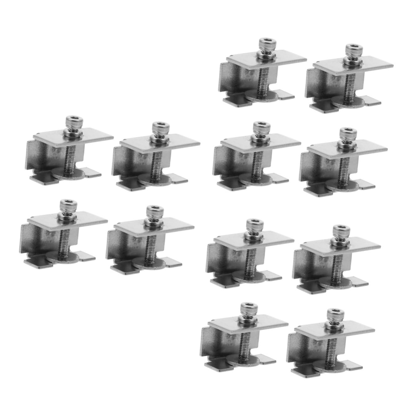 GLEAVI 12stücke Glasbett Clips Verstellbare Halterung Einfache Installation Robust Und Langlebig Für Glasplatten Und Heizbetten