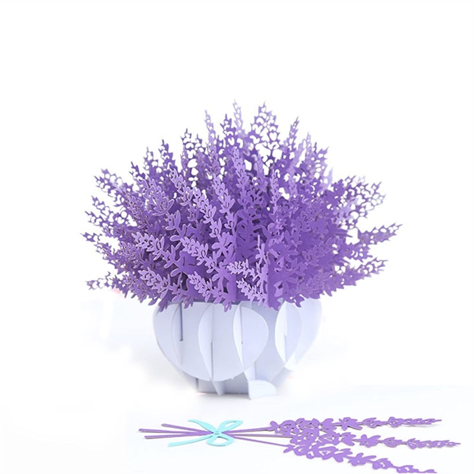 Kartki okolicznościowe 3D Pop Up kartki kwiaty urodziny rocznica prezenty pocztowa kartka klon lawendowy zaproszenia ślubne kartki okolicznościowe kartki urodzinowe karty podarunkowe (Ilość: 10 szt.)