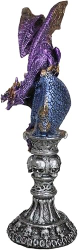 Miniatura 5 de Ebros - Figura de torre ocular con diseño de dragón en alquimia y cráneos de alquimia, figura de torre ocular como mazmorras y dragones, fantasía