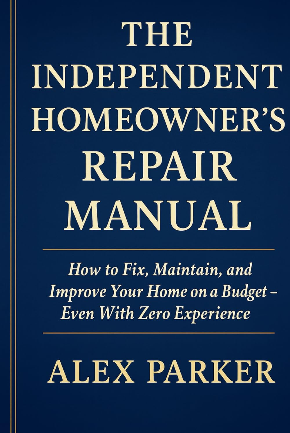 The Independent Homeowner’s Repair Manual: How to Fix, Maintain, and Improve Your Home on a Budget- Even With Zero Experience