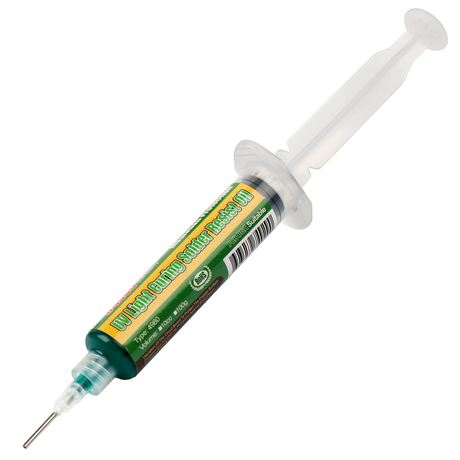 Solder Mask Repairing 10cc UV Paste For Red PCB Soldering Syringe Solder Mask Repairing 10cc UV Paste For Red PCB Soldering Syringe