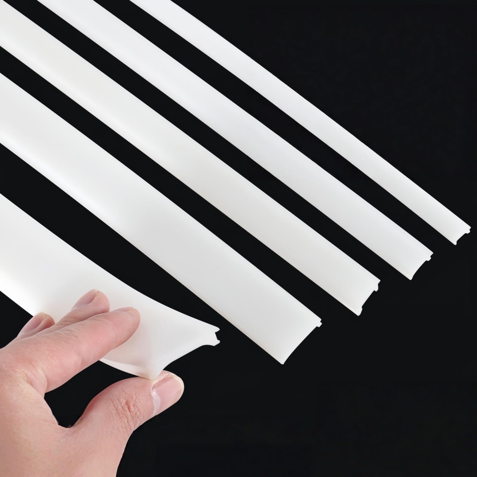 Flexible Silicone LED Cover - 5M Diffuser for Lights -1 Flexible Silicone LED Cover - 5M Diffuser for Lights -1