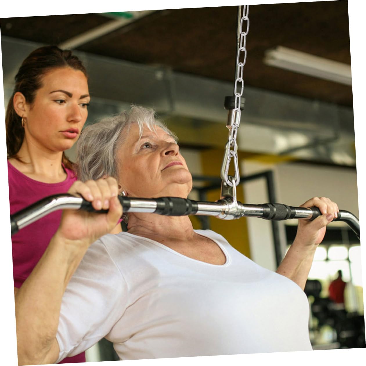 Fitnesszubehör 3 Stück Trainingsgriffe für Kabelzug und Bänder