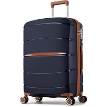 Kono 24 Inch Medium Hard Shell Suitcase PP Lightweight Travel Luggage