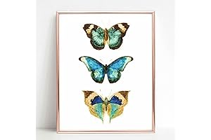 Tranquil Tapestry: A Serene 8x10 Butterfly Wall Print