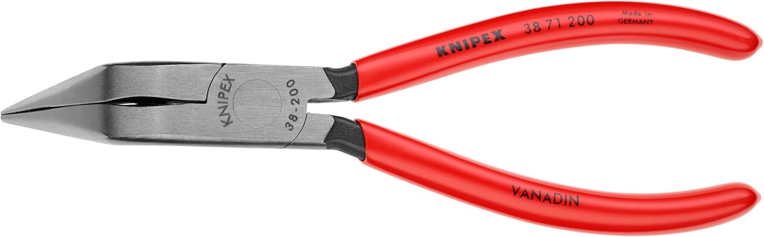 KNIPEX - 9K 00 80 12 US Tools - 3 Piece Long Nose Tool Set (38 31 200, 38 71 200, 38 91 200) (9K008012US) Red