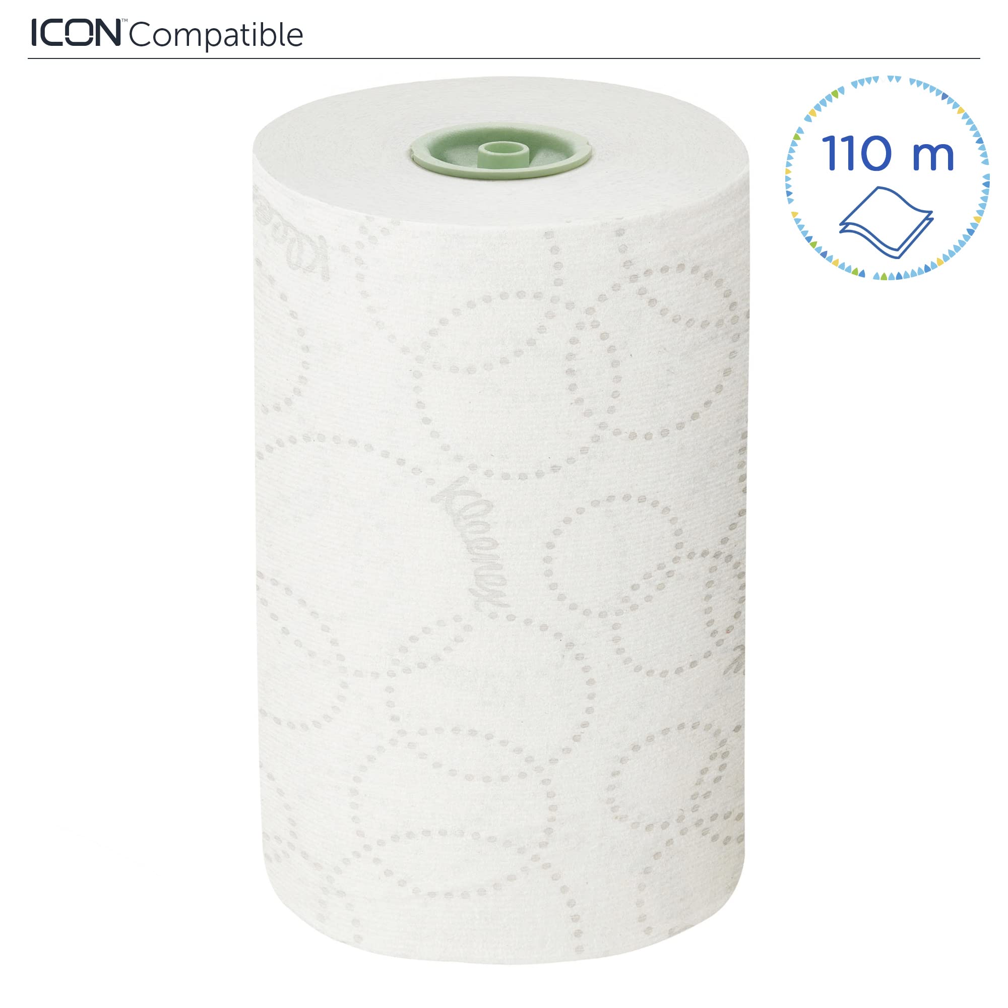 Kleenex Ultra Slimroll 6783 - Toallas de papel con rollo de 2 capas, 6 rollos de papel blanco de 110 m (660 m)