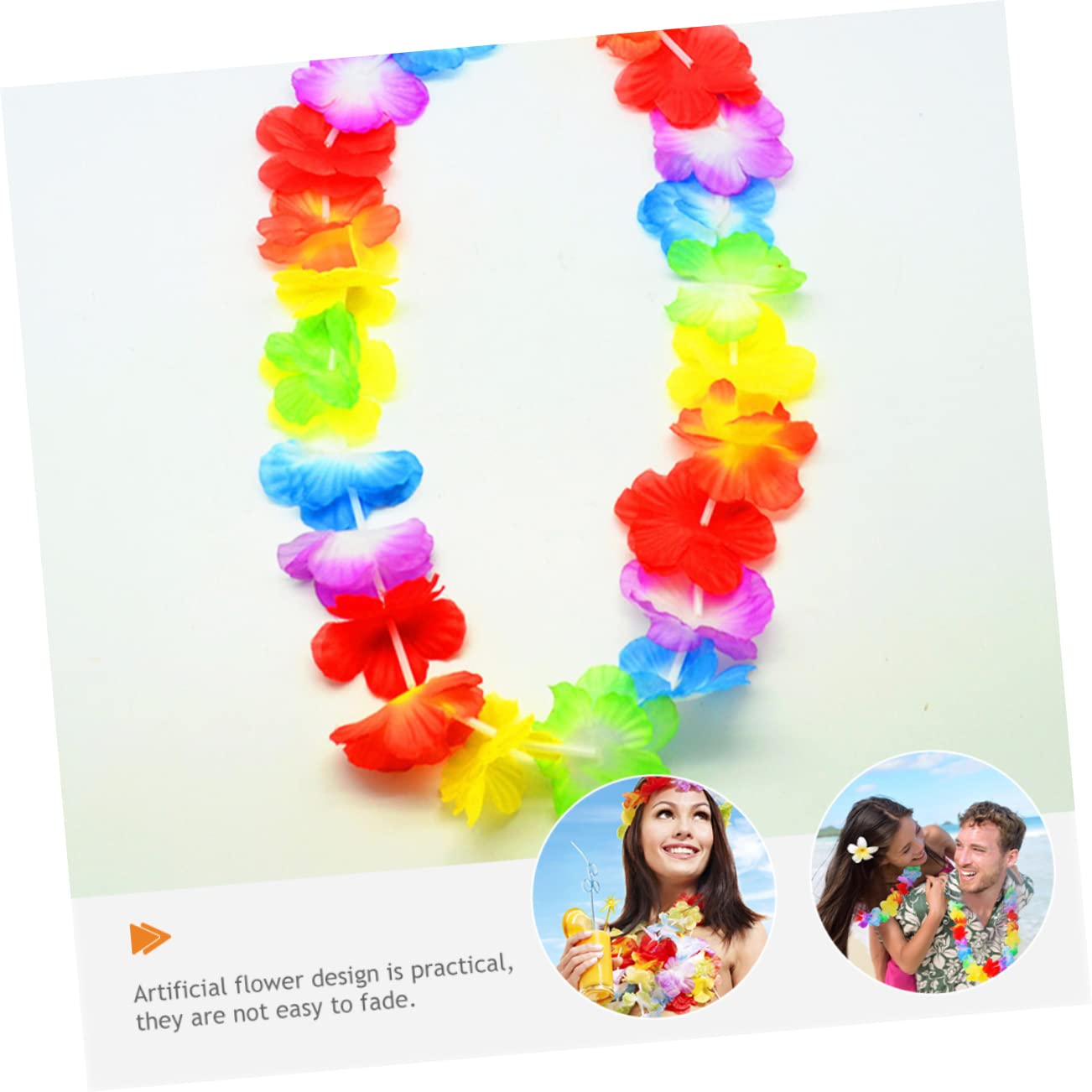 50stücke Hawaiianische Blumenketten Girlanden Für Strandparty Dekoration Tropical Luau Party Vorräte Für Sommerfeste Und Hochzeiten
