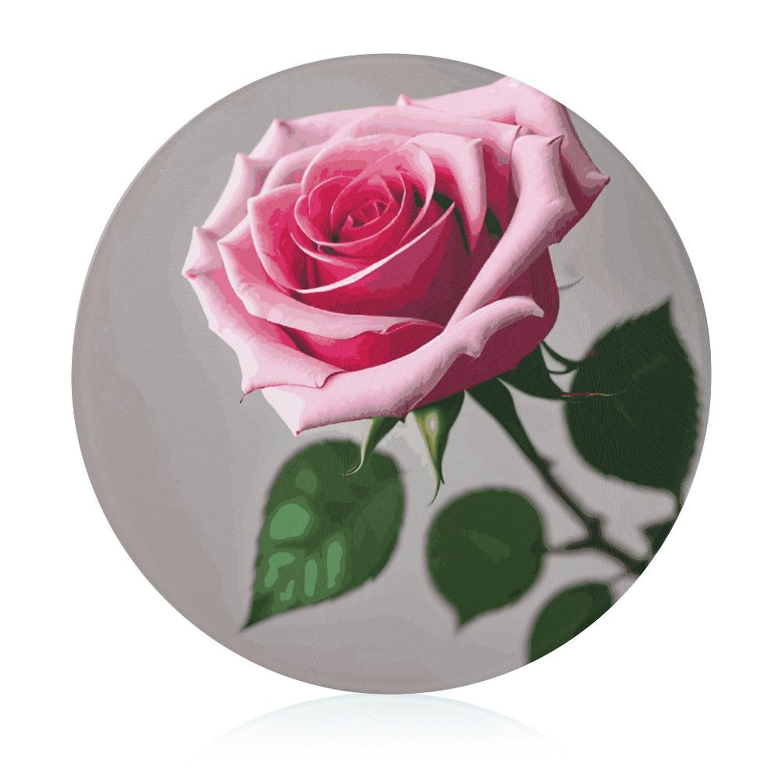 Tapis à découper rond Dahlia et planches en verre cuisine