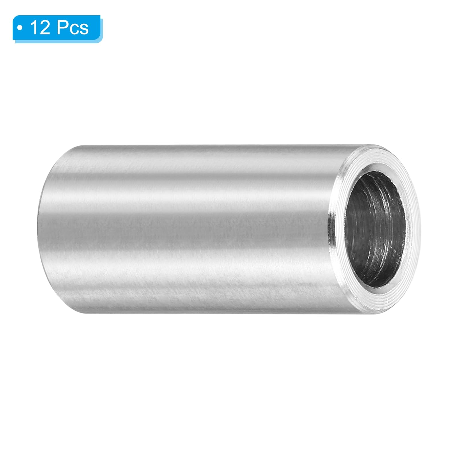 PATIKIL M8 Stainless Steel Spacers, 12Pcs Metal Spacer 8mm ID x 12mm OD x 28mm L Screw Standoff for 5/16" or M8 Screw - Image 3