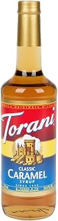 Torani Classic Caramel Syrup 750ml - Pure Cane Sugar, Naturally Flavored for Lattes, Coffee & Cocktails